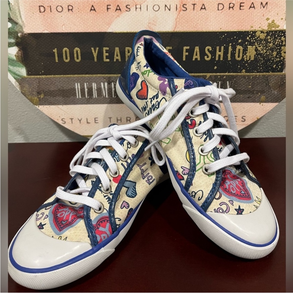 Coach Poppy Multicolor Lace Up Sneakers Size
8 EUC - Picture 1 of 8
